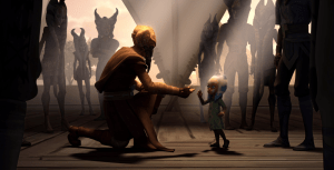 Plo_discovers_Ahsoka